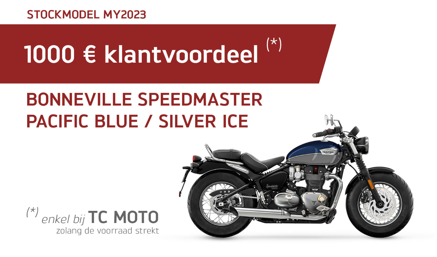 Stockmodel Bonneville Speedmaster Pacific Blue / Silver Ice